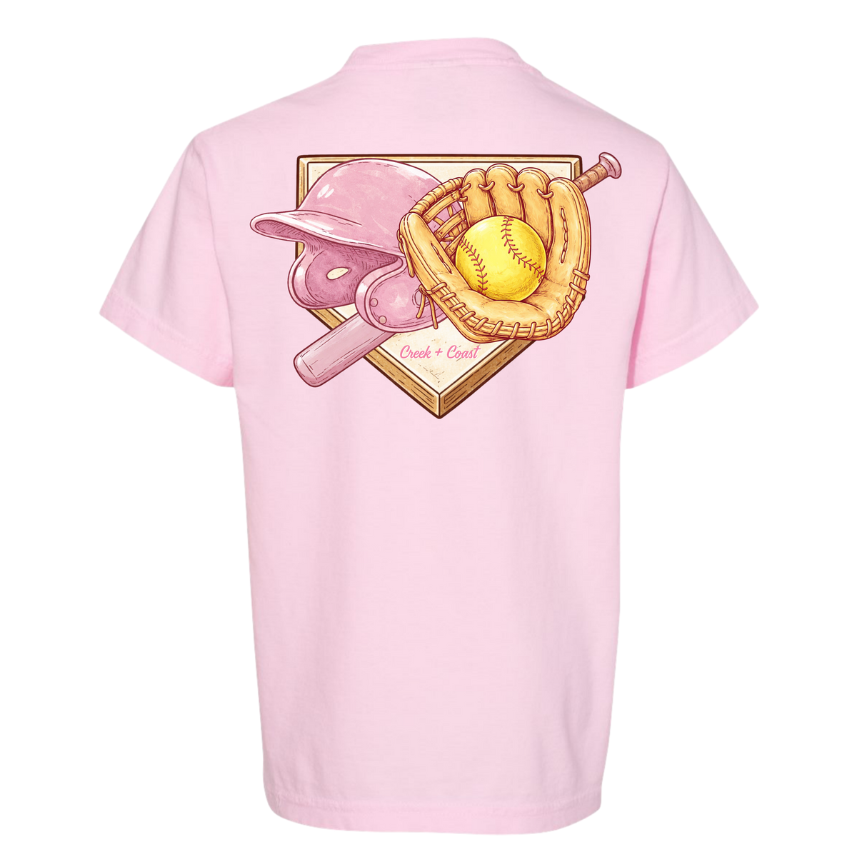 Youth softball tee