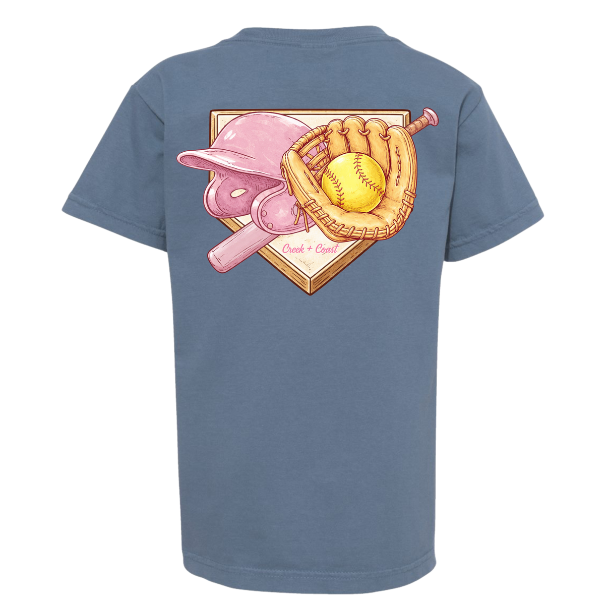 Youth softball tee