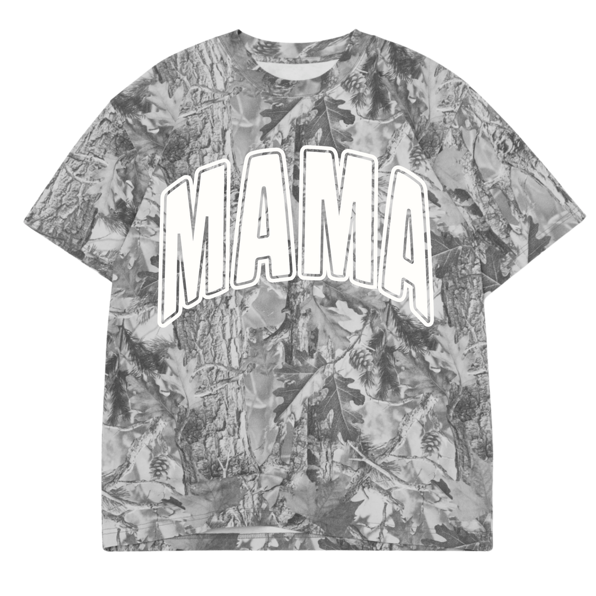 Grey Camo Mama tee