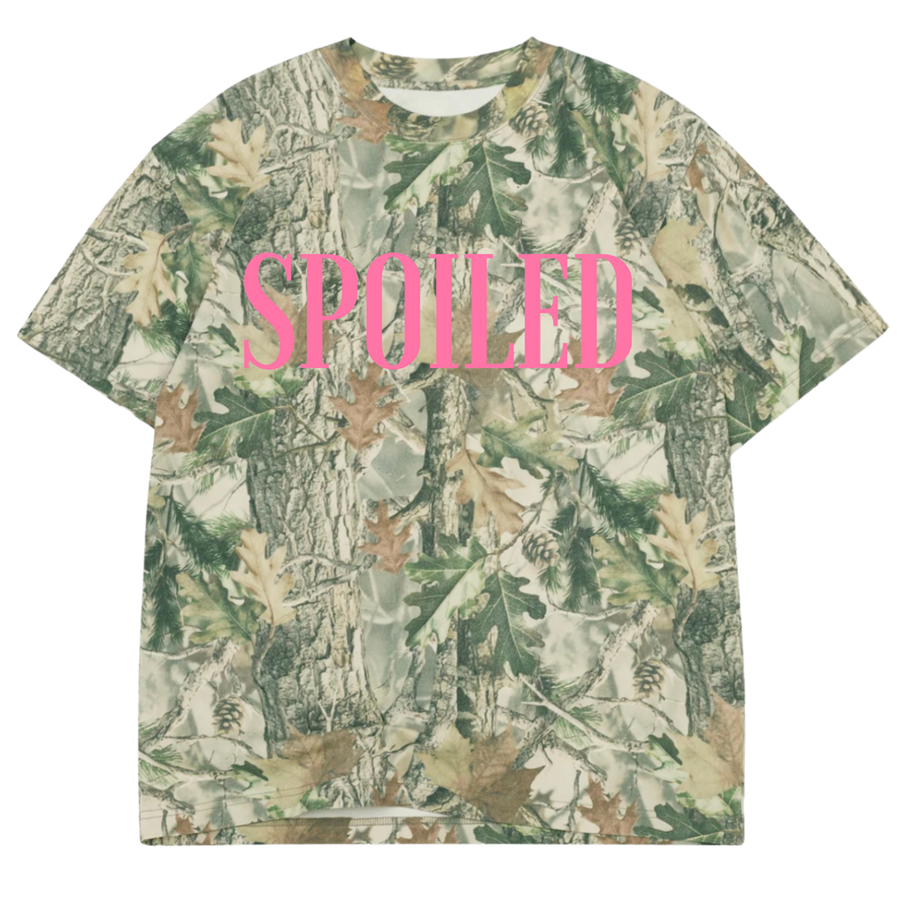Youth spoiled camo tee