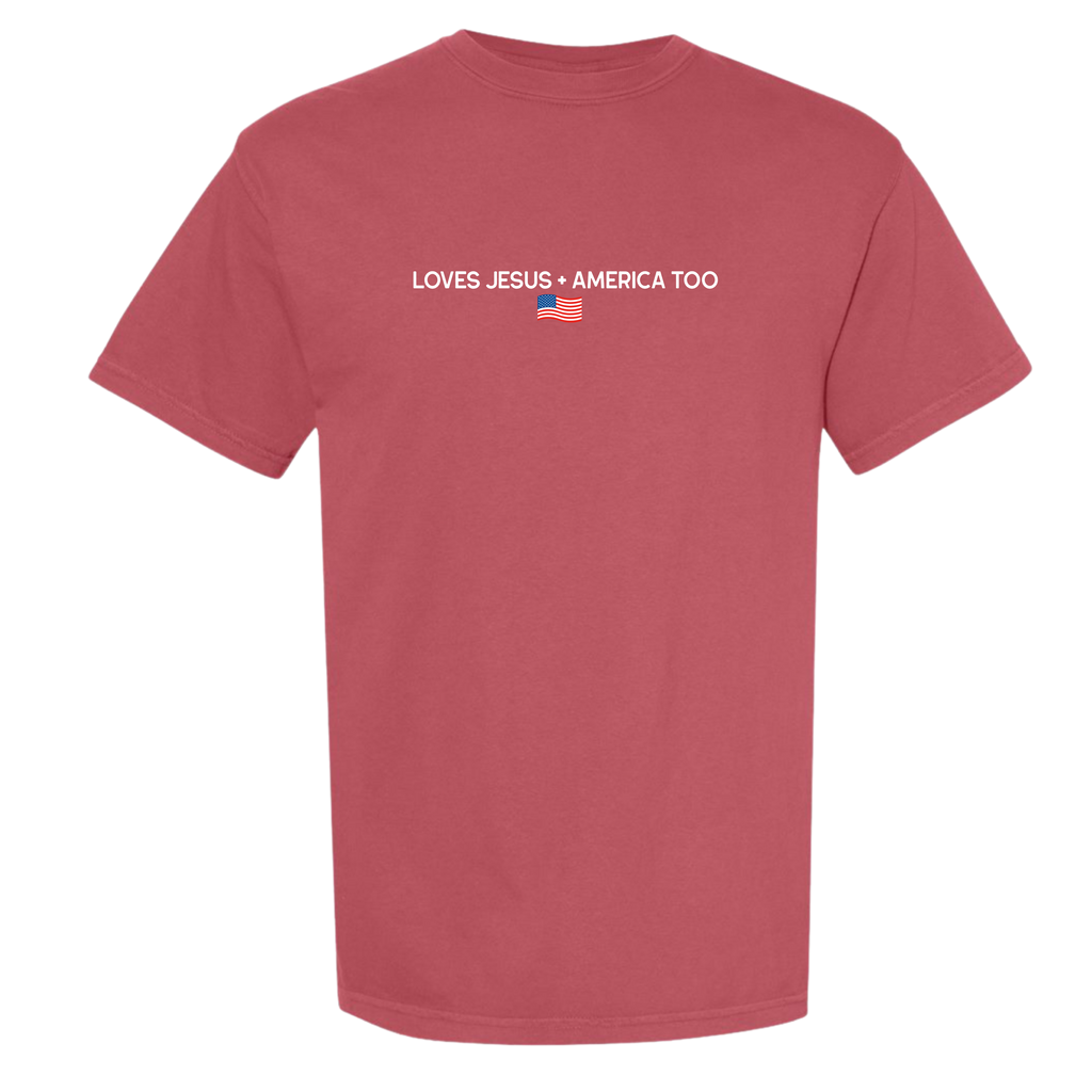 Loves Jesus + America tee
